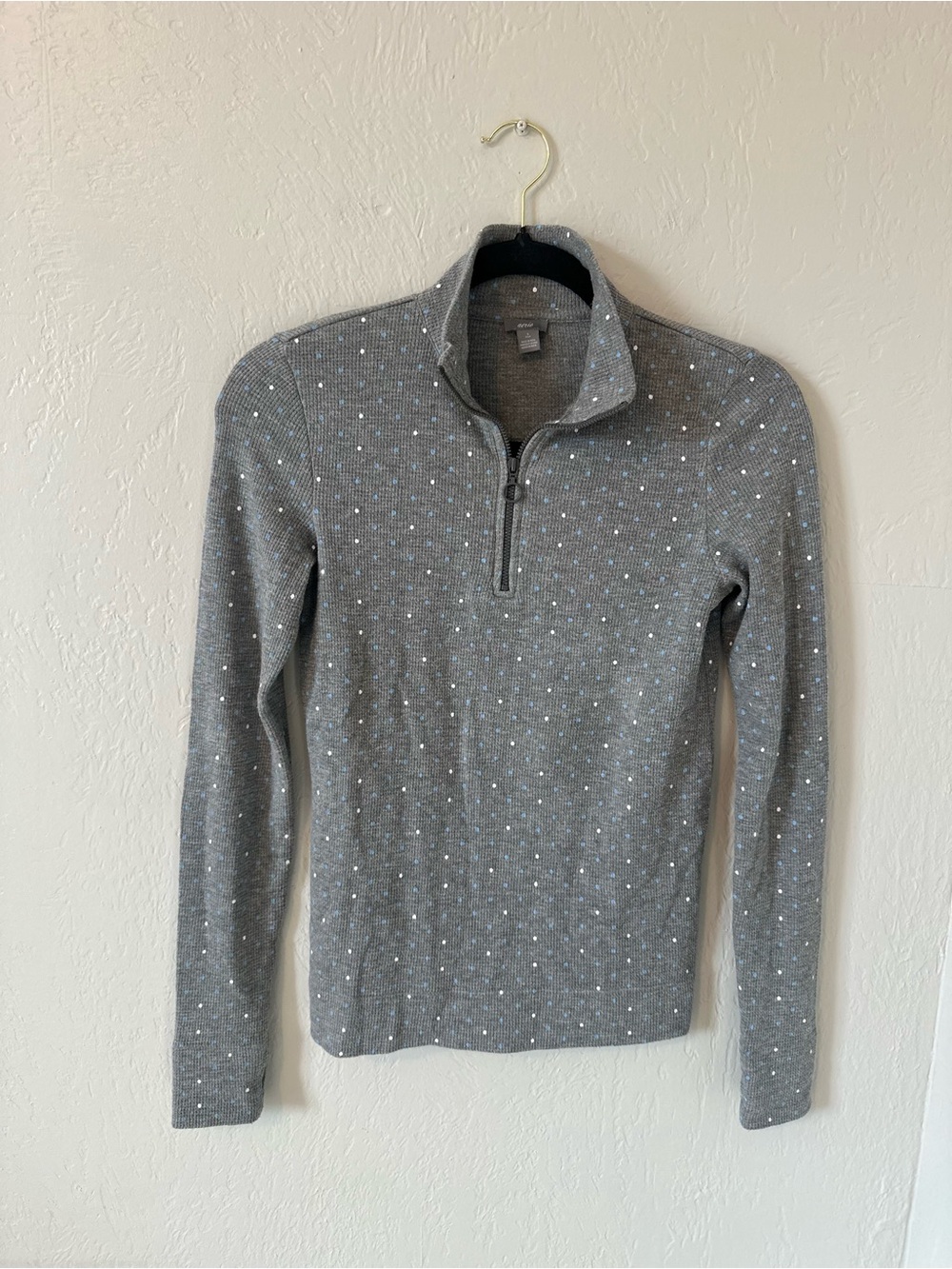 Aerie Polka Dot Quarter Zip